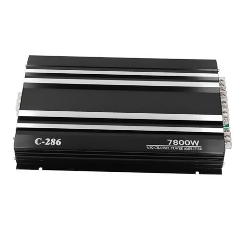 Alipis Amplificateur Audio Automobile Canaux Stéréo pour Haut Parleurs Installation Facile et Réaliste Compatibilité avec USB et Aux