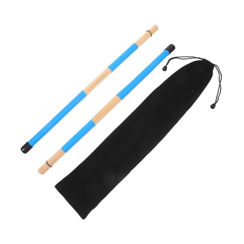 Baquetas profesionales de madera para jazz y folk, color azul cielo miniatura 1