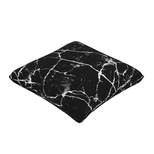 Housse de coussin marbre noir lot de 2 pour relooker un canapé terne