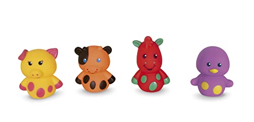 Alpha brinquedos Dedoche fazendinha com 4 figuras, Multicor
