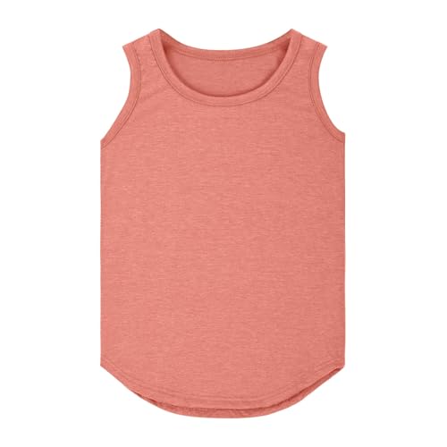 Girls Tank Tops Loose Fit Side Split Sleeveless Plain Shirts Basic Casual Summer Tunic Tops Dance Athletic Top for Girls2