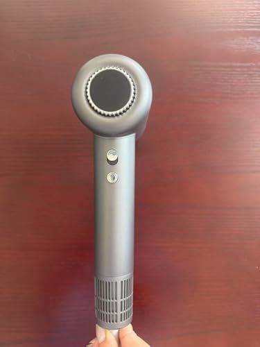 PKBD Profi Föhn mit Temperatur-Luftdisplay,110.000 U/min & 400M Ionen Fön 8 Modi (30°C/45°C/60°C/75°C Kalt-Warm-Zyklus),Haartrockner <60dB Leise,Magnetdüsen für Haushalt, Reise & Salon，Grau