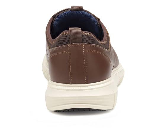 Johnston & Murphy Barnett Plain Toe Dress Casual Oxford, Brown Full Grain, 10 M3