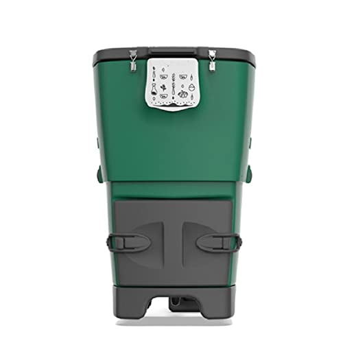 Contenedor de abono para jardín, Cubo de compostaje térmico, cubo de compostaje grande for exteriores, 120 l/32 galones, compostaje de material de aislamiento, compostaje acelerado con gran apertura y