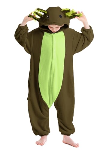 ATOZ Unisex Children Axolotl Onesie Halloween Costume Cosplay Pajamas