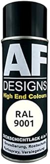 Alex Flittner Designs Rust Protection Paint 4-in-1 RAL 9001 Cream White Metal Protective Paint Spray Rust Protection Paint Spray Can