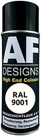 Alex Flittner Designs Rust Protection Paint 4-in-1 RAL 9001 Cream White Metal Protective Paint Spray Rust Protection Paint Spray Can