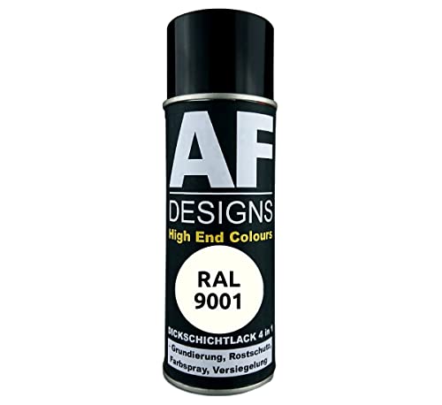 Alex Flittner Designs Rust Protection Paint 4-in-1 RAL 9001 Cream White Metal Protective Paint Spray Rust Protection Paint Spray Can