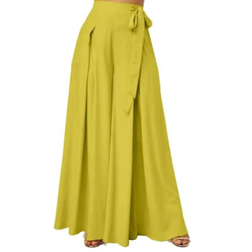 Wide Leg Pants Woman Women's Skirt Pants High Waist Loose Wide Leg Pants A-Line Large Hem Casual Skirt Pants