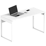 DESIGN INDUSTRIEL: Le bureau de la collection Smuk de briebe présente un style à la fois moderne et intemporel. Il s'intègre parfaitement dans tous les décors, le plateau blanc atlas avec ses pieds en métal fermés également en blanc apporte une touche distincte de sophistication à votre bureau ou à votre pièce. Les pieds sont renforcés à la base pour éviter d'abîmer le sol.C'est la solution idéale pour créer un espace d'étude ou de travail, conçu pour vous permettre d'obtenir un confort maximal en travaillant aussi bien à la maison que dans votre bureau professionnel.