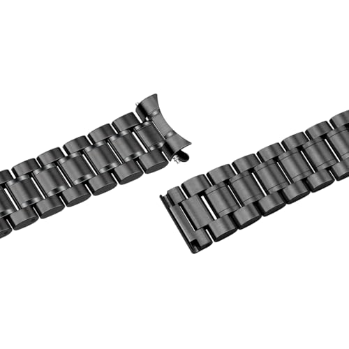 Correa de reloj de acero inoxidable Kai Tian resistente de metal plata y oro 4