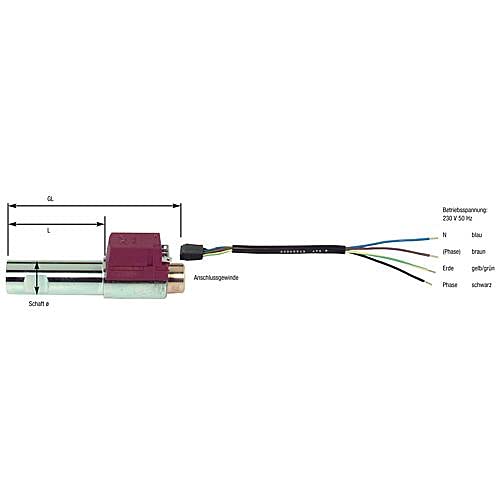 Réchauffeur de fioul FPHB 5 030 N 5004 Dansfoss - G 1/8" femelle remplace 030N1202