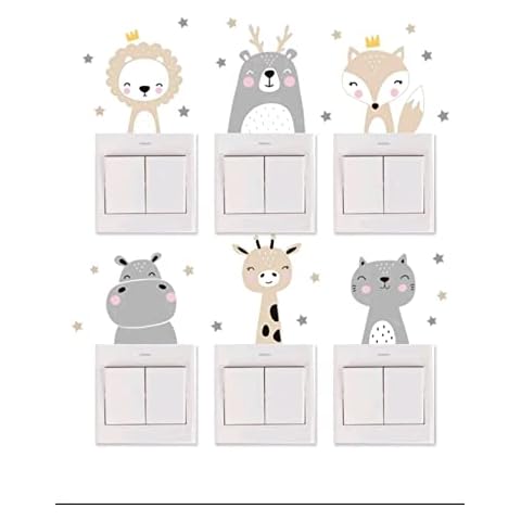 Adhesivo de pared para bebés con animales infantiles Cover