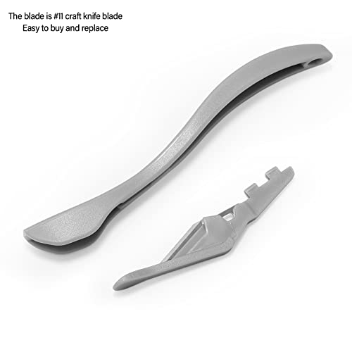 Image of Gomake Wrapping Paper Cutter 3PCS Gift Wrap Cutter,Concealed Blade Safety Knife with 10 Replaceable Blade for Birthday Paper Gift Wrapping Paper Roll Cutter and Christmas Wrapping Paper Cutter Tool