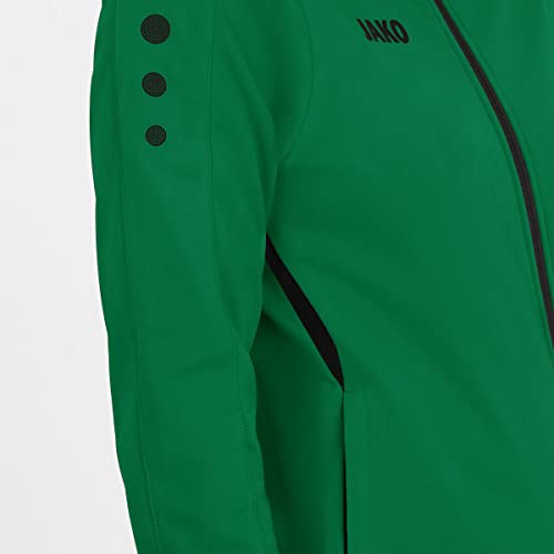 JAKO - Veste En Polyester Défi, Femme, Vert Sport/Noir, 38