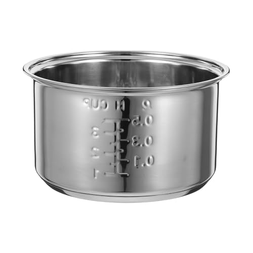 NAMOARLY Stainless Steel Inner Pot for Electric Rice Cooker Replacement Liner for Cooking Rice Porridge and More Compatible with Rice Cooker Models