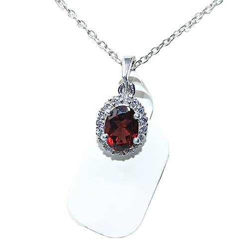 Cadeau de Noël médaillon grenade naturelle en argent pour fille