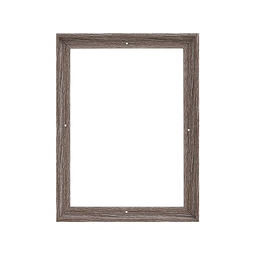 Image of Pixy Canvas Floater Frame 11x14 for 3 /4 (0.75) inch Deep Canvas Paintings /Canvas Prints /Wood Canvas Panels /Wall Art /Wall Decor /Home Decor /Artwork (Gray Oak, 11 x 14 inch, Portrait)