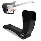 AUPHY AG20 Adjustable Electric Guitar Leg Support with One-Touch Angle Control & Built-in Pick Holder,Comfortable and Portable Guitar Stand,Black