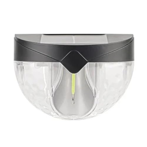 Lámparas LED solares exteriores para jardín y vallas con luz blanca y multicolor