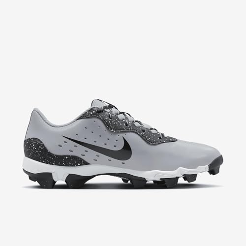 Nike Alpha Huarache 4 Keystone Men's Baseball Cleats (DJ6524-002, Wolf Grey/White/Dark Smoke Grey) Size 8.53