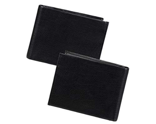 Calvin Klein Men's Rfid Blocking Leather Bifold Wallet, Black Passcase, One Size #TOP1