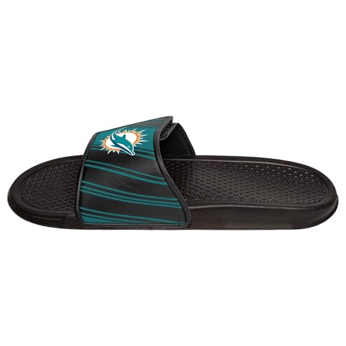 Image of FOCO mens NFL Team Logo Legacy Sport Slide Sandals