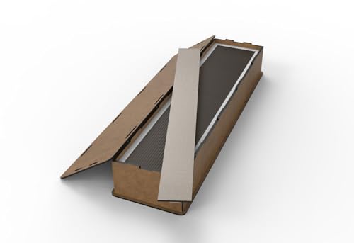 Peel and Stick MDF Paneling Kit | Melamine-Faced Textured Gray Wall Cladding Strips 2