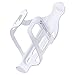 Bike Water Bottle Holder, Black or White Gloss, Secure Retention System, No Lost Bottles, Lightweight and Strong Bicycle Bottle Cage, Quick and Easy to Mount, Great for Road and Mountain Bikes