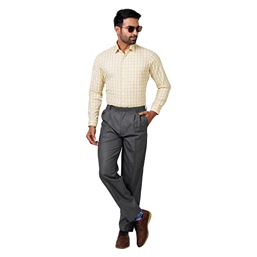 Image of Maharaja Polyester Checkered Office Wear Shirts for Men