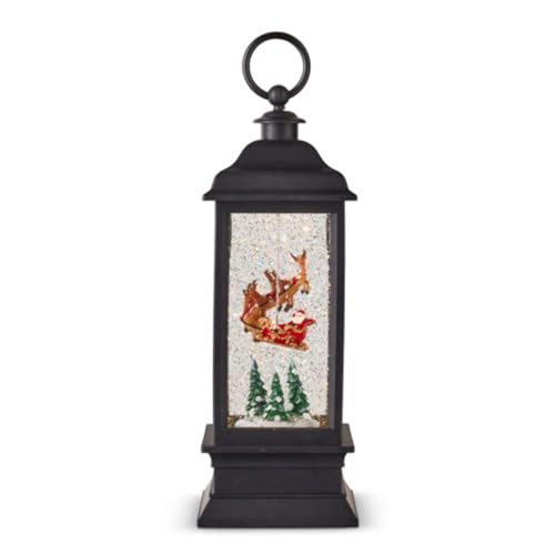 RAZ Imports 2022 Holiday Water Lanterns 11" Santa Flying Animated Water Lantern
