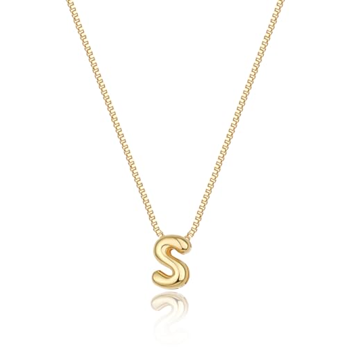 Collier personnalisé initiales bubble le cadeau de bijoux tendance idéal pour femme et fille