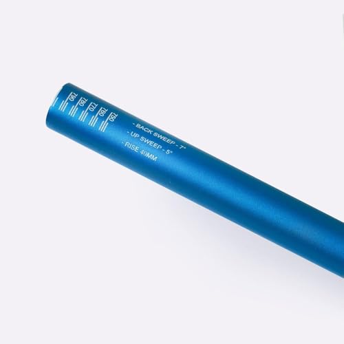 Guidão Hupi Pub Rise 40 31,8mm x 800mm - Azul, Cor: Azul