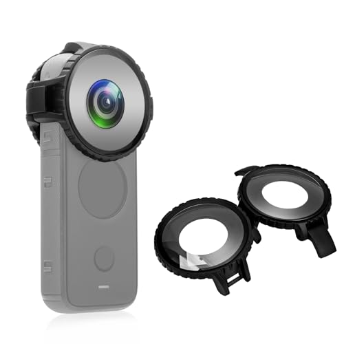 PULUZ 防水レンズガード にとってInsta360 One X2保護カバーケース にとってInsta360 ONE X2アクセサリー用 10m水中ダイビング対応 高タンスミタンスカメラレンズプロテクター