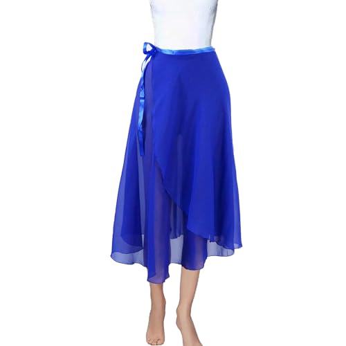 Wuchieal Dance Skirts For Women, Long Chiffon Ballet Skirt, Women'S Dance Wrap Skirt With Tie thumb #1