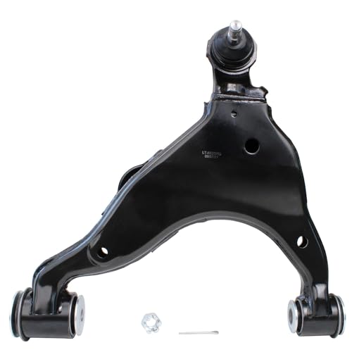 Image of Detroit Axle - Front 4pc Control Arms for 03-09 Toyota 4Runner FJ Cruiser Lexus GX470, 4 Upper & Lower Control Arms 2003 2004 2005 2006 2007 2008 2009 Replacement