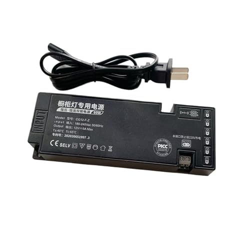 Alimentation à découpage 12V 60W ultra-mince à 6 ports LED