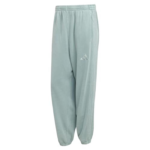 adidas Mens All Szn French Terry Washed Loose Pantspants, Wonder Sage, Large