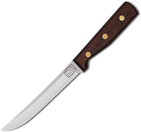 Chicago Cutlery 6-Inch Utility Knife with Ultra-Sharp Stainless Steel Blade for Optimum Sharpness, Walnut Tradition Handle Kitchen Knife