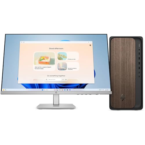 Image of HP OmniDesk AI PC Desktop (Intel Ultra 7-265, 16GB DDR5, 4TB PCIe SSD, Intel Graphics, 280W PSU, WiFi 6, Bluetooth 5.4, RJ-45, 1 Display Port, HDMI, Win 11 Pro) w /USB-C Dock