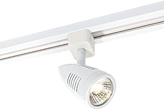 Bullett Multi Directional Bullet Design Gloss White Finish Mains Track GU10 LED Compatible Adjustable Spotlight Track Head Lighting