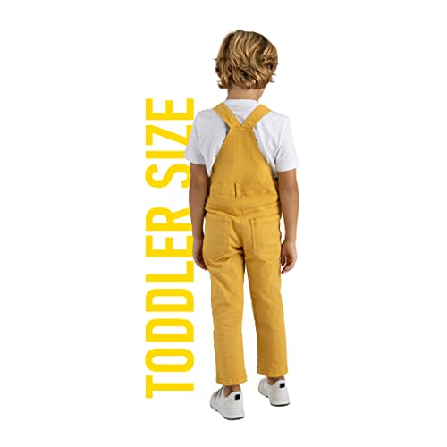 Offcorss Bib Overalls For Toddler Boys Adjustable Straps Slim Overol Yellow Size 3T #TOP1