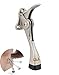 Easy Pedal KickDown Door Stop,stopper ,No Need to Use Your Hands,premium Quality, Height-adjustable Rubber Foot,4 Inch (Nickel)