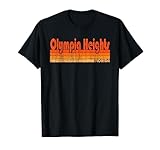Questo è un must have stile grunge Olympia Heights, Florida design! Il design presenta Olympia Heights, Florida in un carattere fresco con sottolineatura a strisce arancioni sfumate. Il look invecchiato gli conferisce un tocco classico vintage che tutti ameranno.