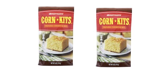 Morrison's Baking Mixes - 2 packages (Corn Kits Cornbread Mix 6oz)
