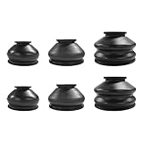DXNQ 6 PCS Ball Joint Tie Rod Boot, Flexible Rubber Turn to Rod Arm Ball Joint Head Dust Protection Cover Track Rod End Set, Car Suspension Steering Parts Accessories for Most Vehicles