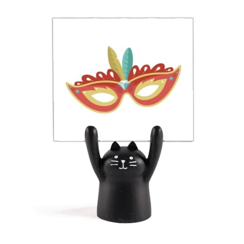 Support de mémo chat noir pour trier vos papiers et embellir votre bureau