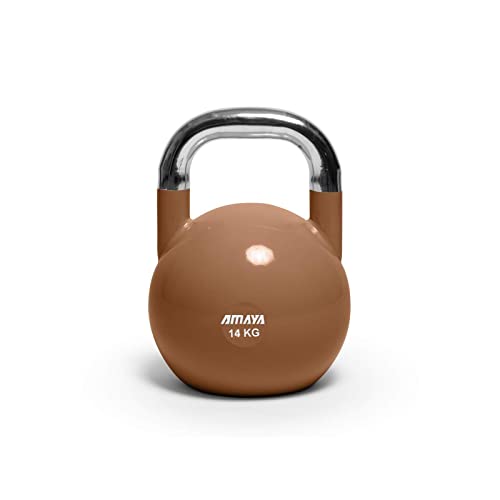AMAYA SPORT Kettlebells de Competición - 14 kg, Pesas Rusas de Competición para Entrenamiento de Aumento de Fuerza y Equilibrio en Casa o en Gimnasio
