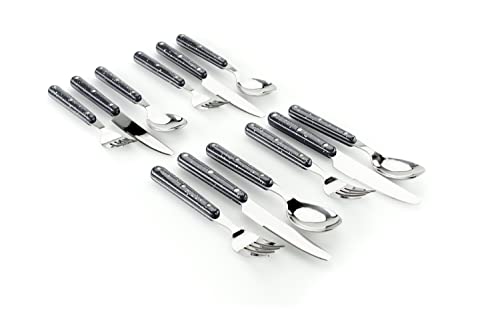 GSI Outdoors Pioneer 12-Piece Steel Cutlery Set