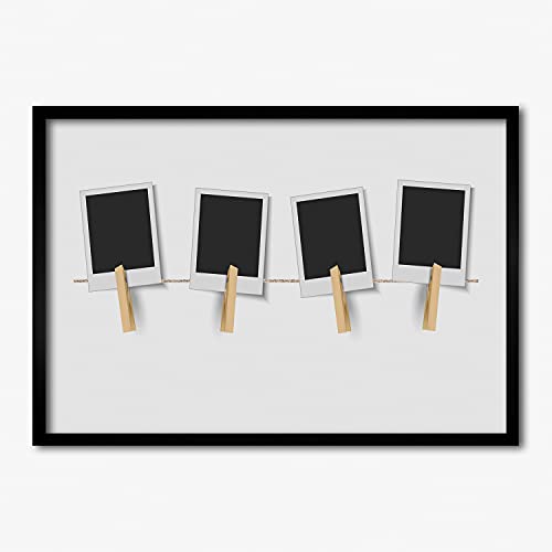 Cadre bois MDF 70x50 cm Tulup pour redresser et protéger une affiche pliée